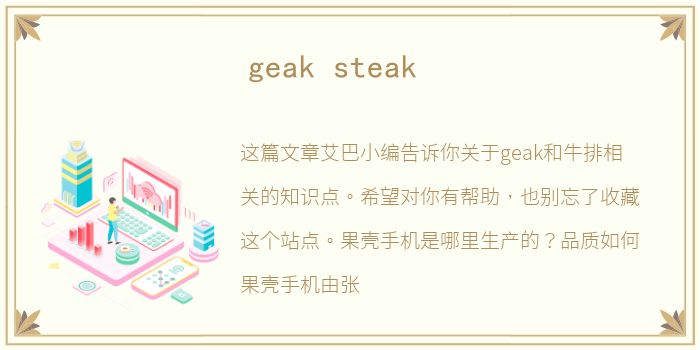 geak steak