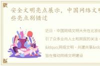 安全文明亮点展示，中国网络文明大会这些亮点别错过