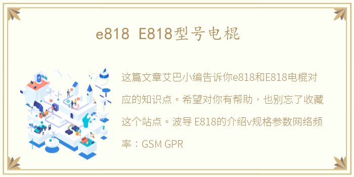 e818 E818型号电棍