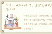 配资一点网的介绍，壹配资在线配资平台怎么样