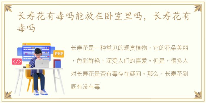 长寿花有毒吗能放在卧室里吗，长寿花有毒吗