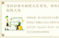 特斯拉潜水艇模式有用吗，特斯拉有潜水艇模式吗