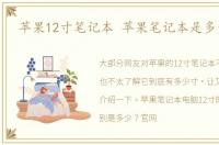 苹果12寸笔记本 苹果笔记本是多少寸的