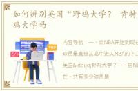 如何辨别英国“野鸡大学？ 肯特大学是野鸡大学吗