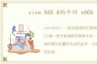 vivo X6S A的介绍 x606