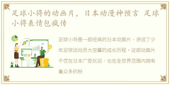 足球小将的动画片，日本动漫神预言 足球小将表情包疯传