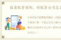 股票配资圈的，的配资公司怎么样