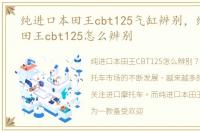 纯进口本田王cbt125气缸辨别，纯进口本田王cbt125怎么辨别