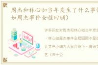 周杰和林心如当年发生了什么事情（林心如周杰事件全程回顾）
