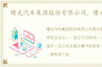 曙光汽车集团股份有限公司，曙光汽车