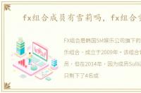 fx组合成员有雪莉吗，fx组合雪莉