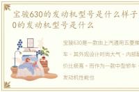 宝骏630的发动机型号是什么样子，宝骏630的发动机型号是什么