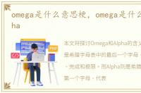 omega是什么意思梗，omega是什么意思alpha