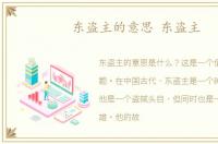 东盗主的意思 东盗主