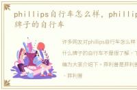 phillips自行车怎么样，phillips是什么牌子的自行车