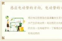 感应电动势的方向，电动势的方向