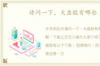 请问一下，大盘股有哪些