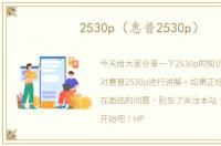 2530p（惠普2530p）