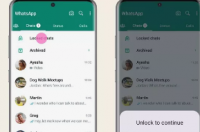 WhatsApp添加聊天锁让其他人更难看到您的聊天记录