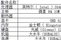 i7电脑配置清单及价格？ 电脑配置清单及价格表