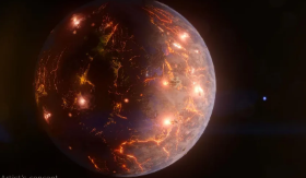 天文学家发现火山覆盖的行星表面可能有水