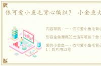 依可爱小鱼毛背心编织？ 小金鱼大全可爱