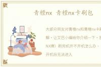 青橙nx 青橙nx卡刷包