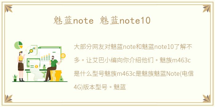 魅蓝note 魅蓝note10