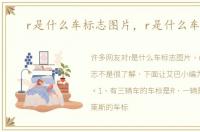 r是什么车标志图片，r是什么车标志