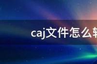 caj文件怎么转换成pdf手机 caj文件怎么转换成pdf