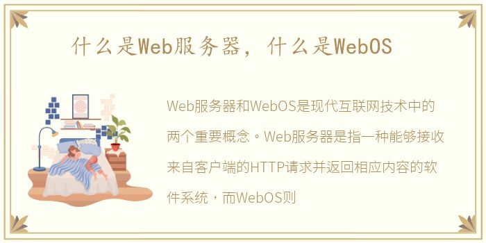 什么是Web服务器，什么是WebOS