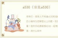a530（佳能a530）