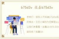 b75d3v 技嘉b75d3v