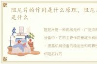 阻尼片的作用是什么原理，阻尼片的作用是什么