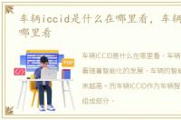 车辆iccid是什么在哪里看，车辆iccid在哪里看