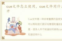 cue文件怎么使用，cue文件用什么软件打开
