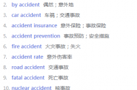accident英文 accident