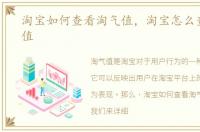 淘宝如何查看淘气值，淘宝怎么查看淘气值