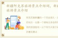 新疆阿克苏旅游景点介绍词，新疆阿克苏旅游景点介绍