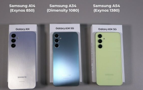 全球最畅销的安卓手机三星GALAXYA14及A34和A54