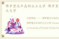 佛罗里达半岛的公立大学 佛罗里达亚特兰大大学