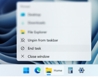 Windows 11有一种关闭应用程序和结束进程的新方法