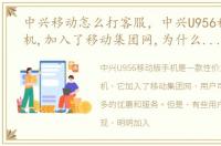中兴移动怎么打客服，中兴U956移动版手机,加入了移动集团网,为什么打电话时明明
