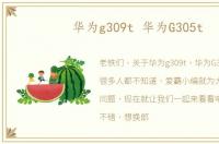 华为g309t 华为G305t