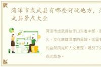 菏泽市成武县有哪些好玩地方，菏泽市成武县景点大全