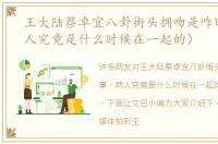 王大陆蔡卓宜八卦街头拥吻是咋回事（两人究竟是什么时候在一起的）