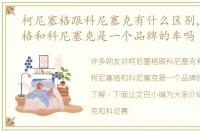 柯尼塞格跟科尼塞克有什么区别，柯尼塞格和科尼塞克是一个品牌的车吗