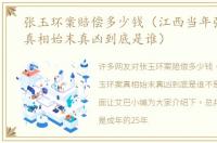 张玉环案赔偿多少钱（江西当年张玉环案真相始末真凶到底是谁）