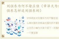 刘强东为何不娶庄佳（章泽天为什么嫁刘强东怎样追刘强东的）