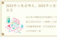 2023年小寒是哪天，2023年小寒代表什么生肖